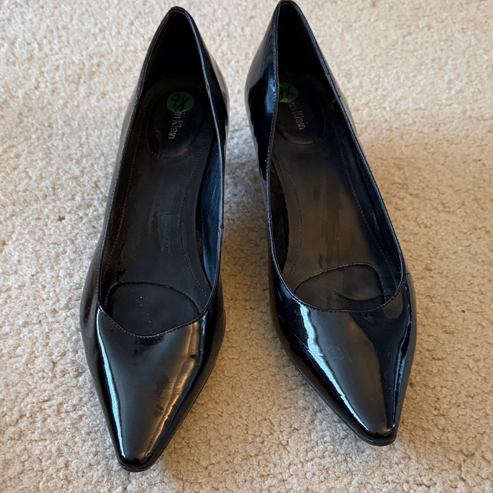 Calvin Klein Black Patent Heels